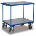 Schwerer Tischwagen mit 2 Ladeflächen (Holzwerkstoffplatte/Zinkblech) VARIOfit